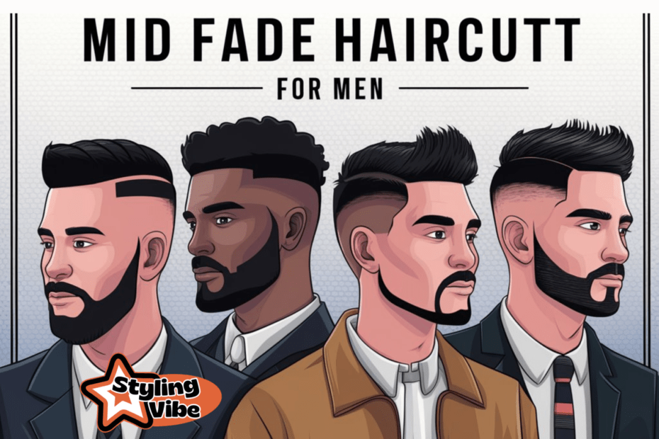 Mid Fade Haircut For Men