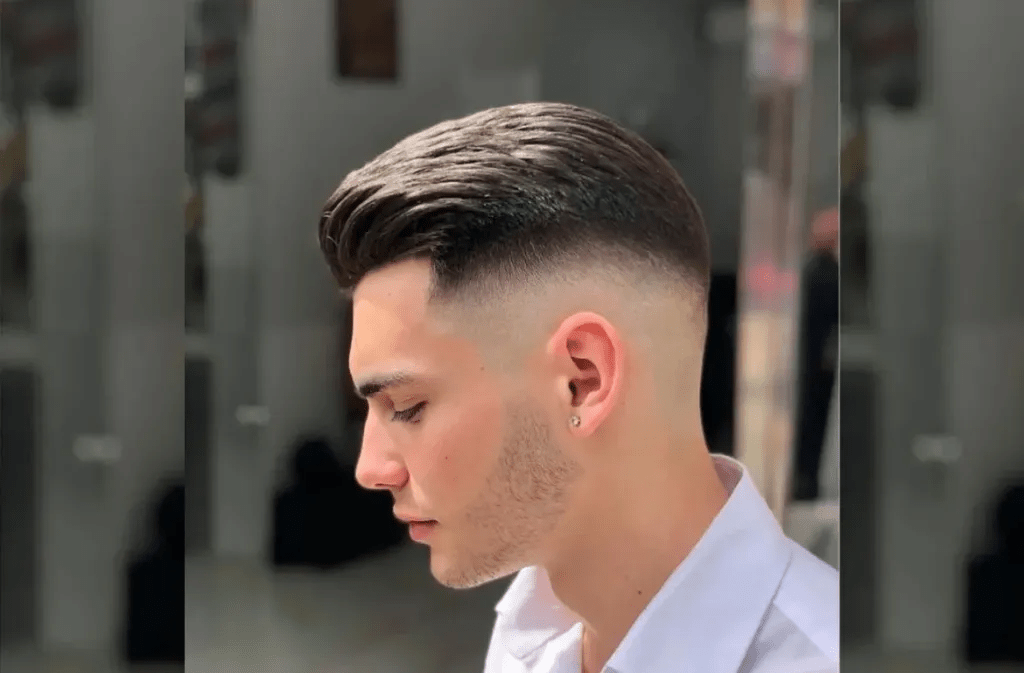 Mid Fade Below Cut