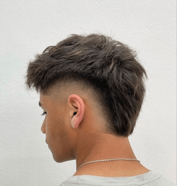 Asymmetrical Mullet Fade