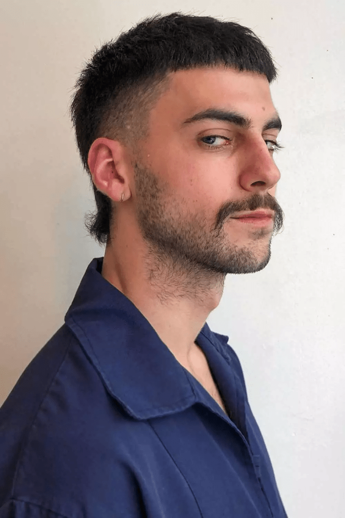 Short Mullet Haircut Men Gallery: