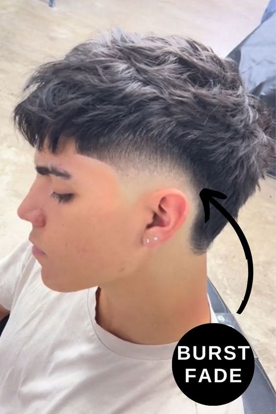 Fade Straight Mullet