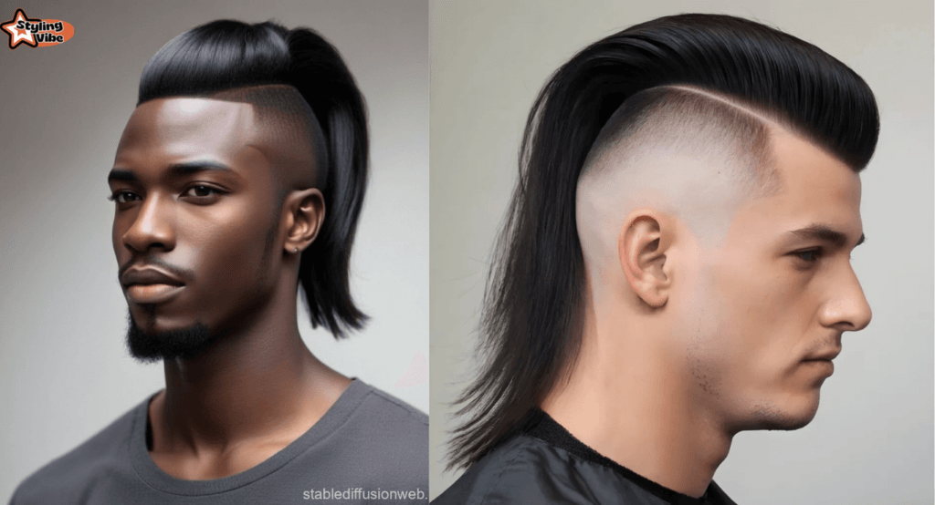 Styles of Modern Straight Hair Mullet