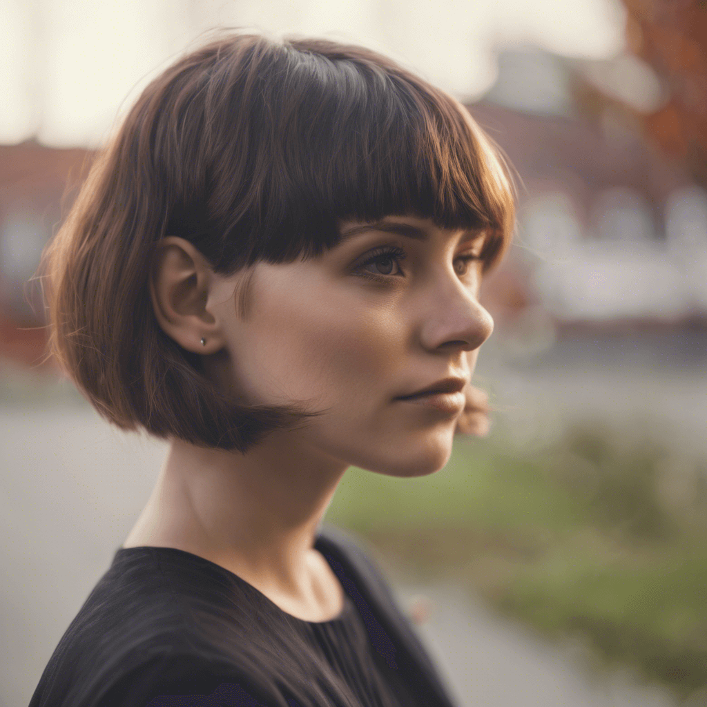 Short Butterfly Haircut with Bangs