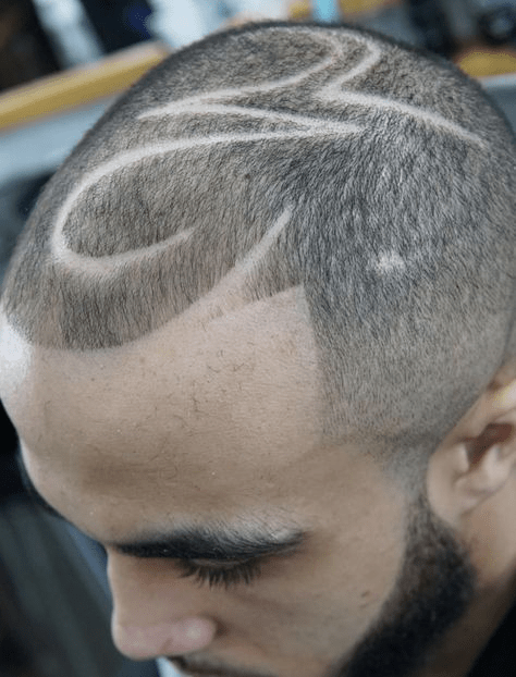 cross design haircut gallery