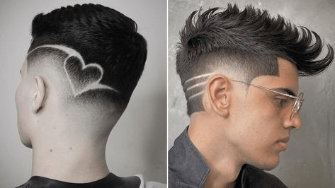 cross design haircut gallery