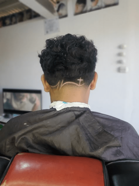 cross design haircut gallery