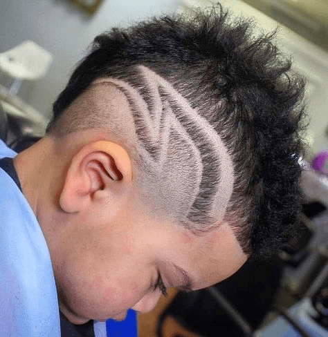 cross design haircut gallery