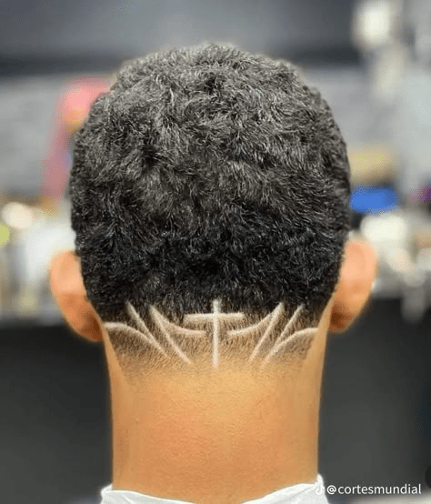 cross design haircut gallery