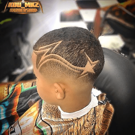 cross design haircut gallery